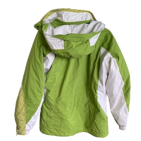 Columbia Core Interchangeable Ski Coat Women Large Green White Sportswear Jacket - Picture 9 of 9